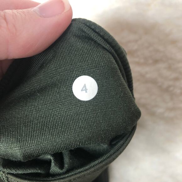 Lululemon Size 4 High Times Pant Luxtreme Mesh Jazzy White Gator Green W5J60S - Picture 6 of 6